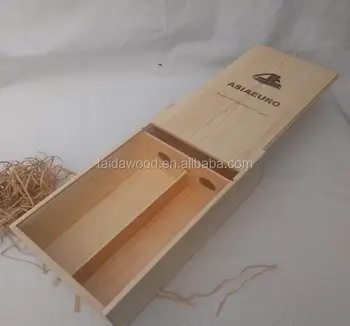 slide top wooden box