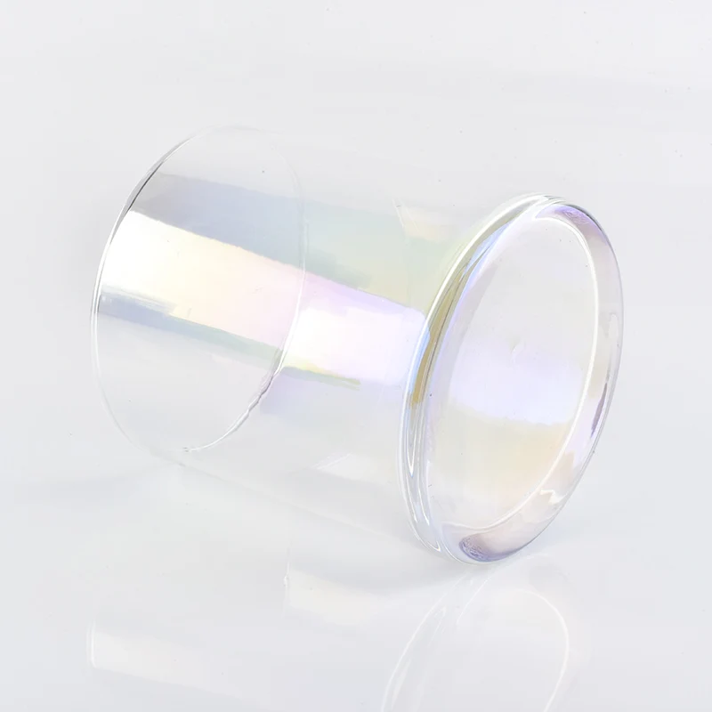 Transparent customized candle vessel glass candle jar wedding decoration in bulk