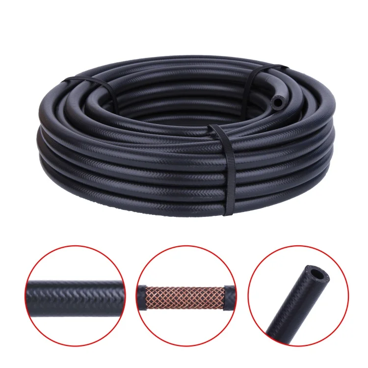 E10 FUEL HOSE 5mm ID SAE J30 R6 3/16 Fuel Injection Rubber Pipe Nitrile NBR Tube 