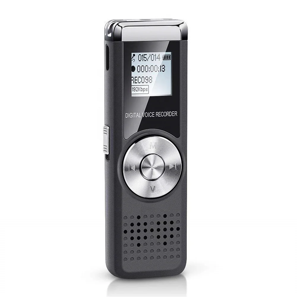 

New Products Digital Audio Voice Recorder Professional Mini Portable Dictaphone mp3 player Recording Pen Recorder, Grey recorder