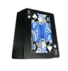 55 Sheets Black PVC Waterproof Poker Cards Modern Magical Tricks Poker Card Playing Magic Props Deck Game Props