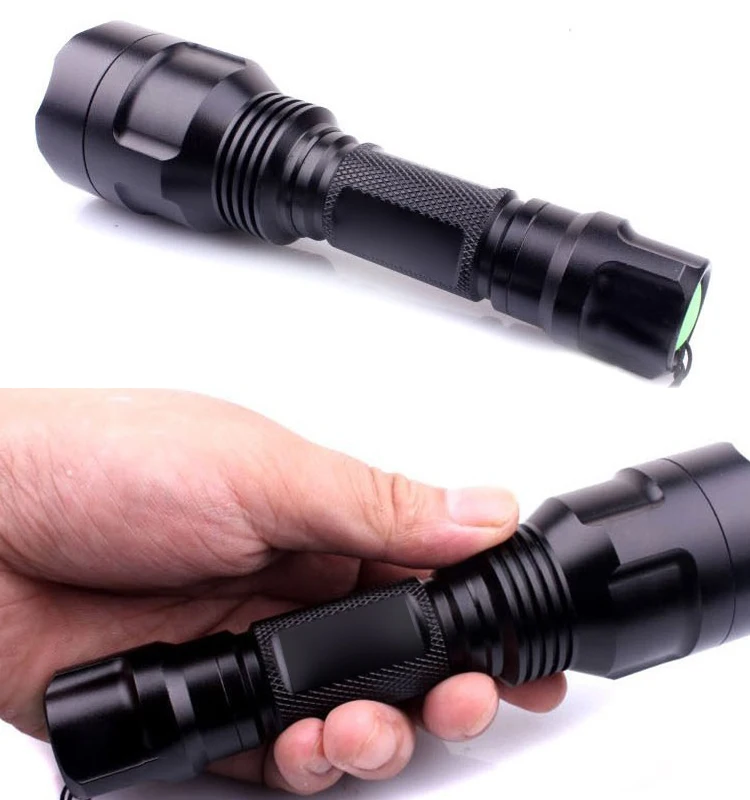 T6 Long Range el feneri 1000 Lumens Flat lens LED Strong Torch Rechargeable Waterproof zaklamp Powerful Flashlights For Hunting