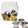 Wholesale Customized Amazon Hot Products Set of 8 Reusable Stainless Steel Ice Cubes Chilling Whiskey Stones Gift Set with Box