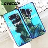 Blu-Ray Phone Case For Samsung Galaxy S7 Edge S8 S9 Plus Note 8 9 Summer Plants leaves Soft IMD Glossy Back Cover Coque