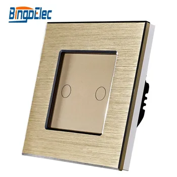 2 Gang Brushed Aluminum Different Types Of Electrical Switches - Buy