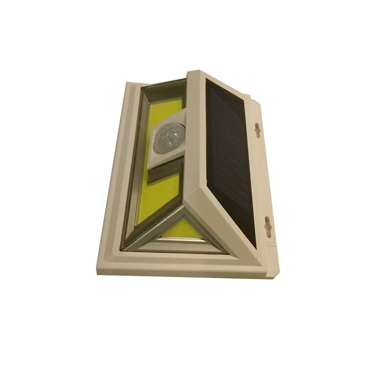 Wireless solar luces al aire libre COB LED metiosenor pared camino luz