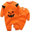 Autumn Baby Wear Clothes High Quality Pumpkin Lantern Pattern Baby Romper