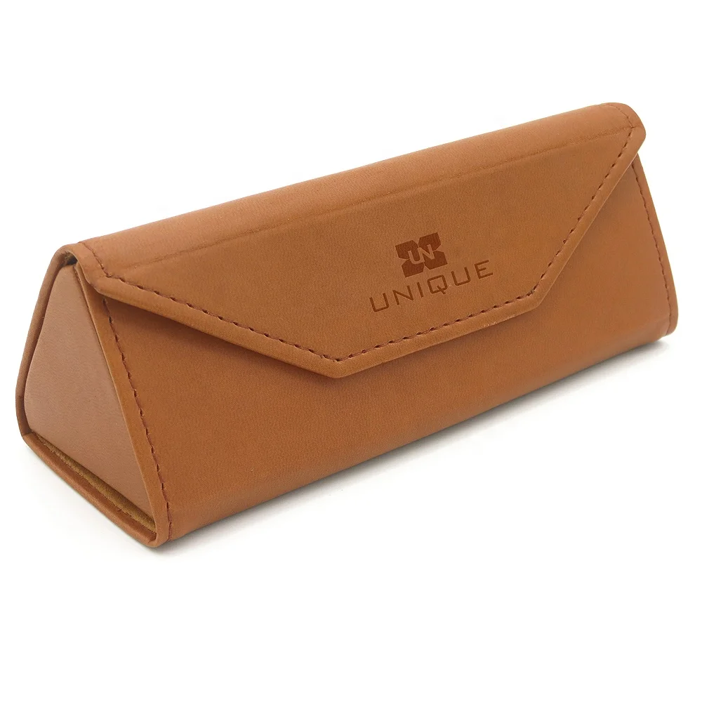 

Brown Eyewear Packaging Box Sunglasses Customize Handmade Folding Glasses Case