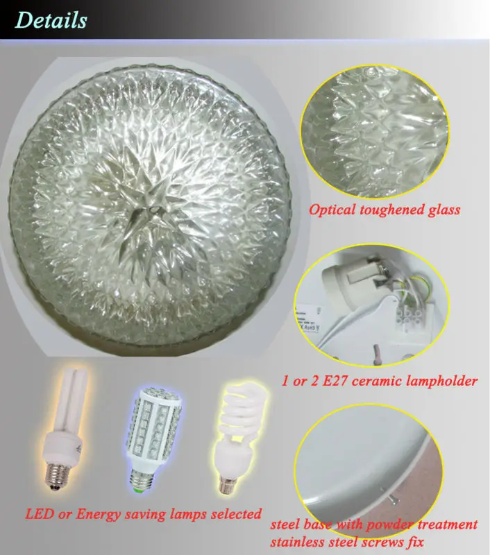 Ceiling Light E27 Lampholder/led Ceiling Fittings Whtie Base With Opal