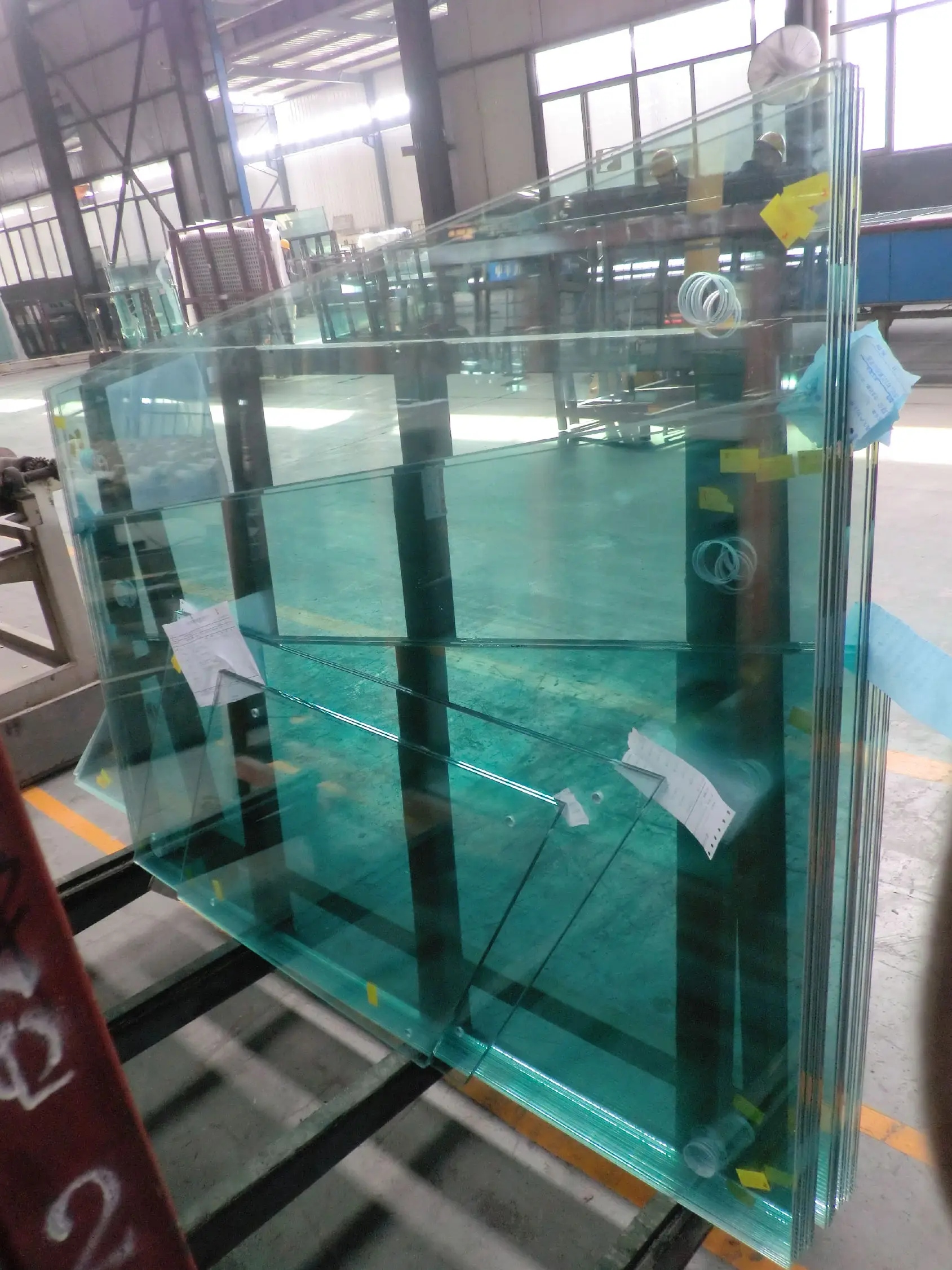 6.38mm 10.38mm laminated safety glass