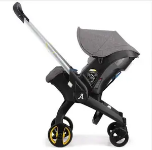 Image of Famous Baby Stroller 3 in 1 Carrycot Seat 2 in 1 Stroller With Car Seat Baby Carriage High-landscape Pram For Newborns
