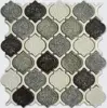 Hot sale arabesque porcelain glazed mosaic tile for wall kitchen spa decor