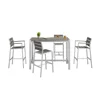 Good 6 Seater High Stool Chair Patio Pub Outdoor Furniture Bar Set
