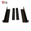 Adjustable server rack rails with round holes used in network and server cabinets