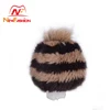 2019 Factory Direct winter warm keeping Hare skin two color braid Beanie hat