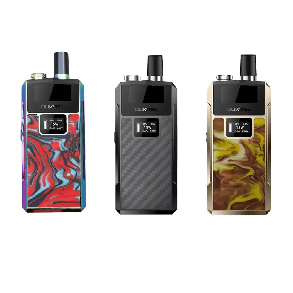 

free shipping NEW Oukitel Bison Starter Kit First Pod With LED Display Vapor