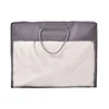 Gray semitransparent pvc window custom reusable bedding quilt pIllow packaging down duvet dust bag non woven