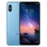 

Dropshipping Blue Color Xiaomi Redmi Note 6 Pro Smart Cell Phones 4GB+64GB MIUI 9.0 Android Mobile Phones