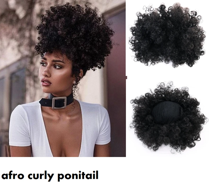 2017 New Hot Product Black Japanese Fiber Hair Accessory Afro Hair