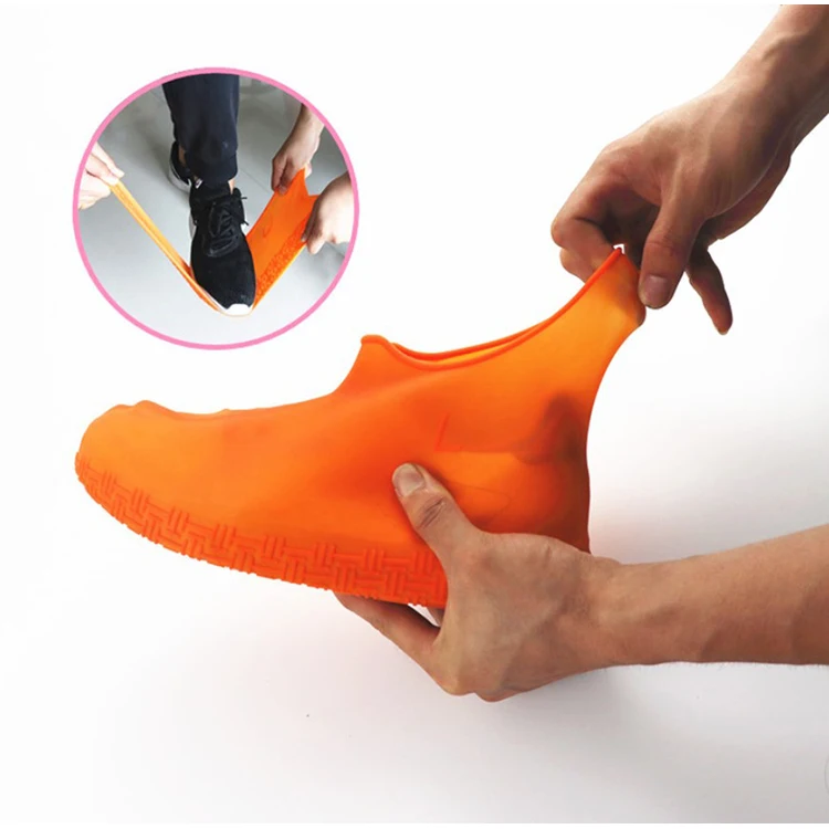 
hot sales non slip snow running waterproof silicone shoe rain cover 