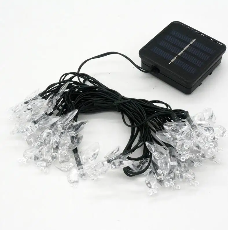 1.2V Voltage Solar Powered 5M 20  Butterfly LED string light