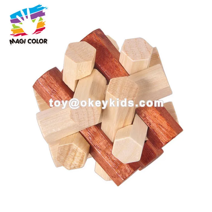 Wholesale Customize Kongming Luban Lock Wooden Puzzle Lock Toy To Anti