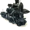 halloween artificial flowers Ghost Flower Black Roses Bouquet monster bride rose flower