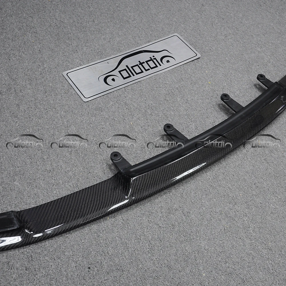 H Style Carbon Fiber Chin Spoiler Wing Splitter Front Lip Bumper Lip