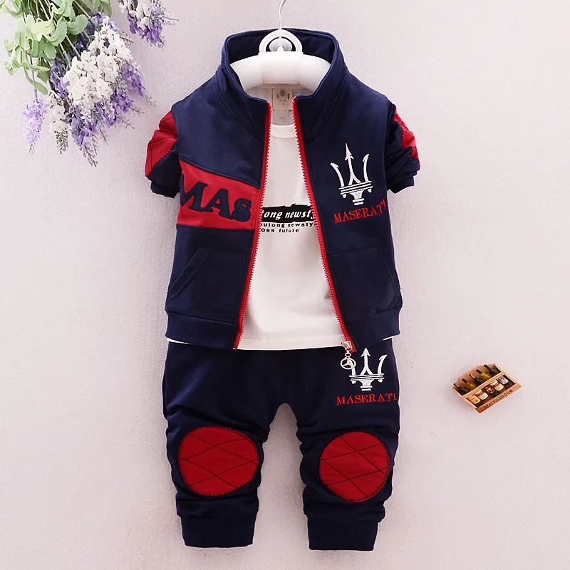 

Wholesale Boutique Boy Korean Style 3 Pieces Sports Clothing Set Made In China, As pictures or as your needs