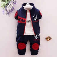 

Wholesale Boutique Boy Korean Style 3 Pieces Sports Clothing Set Made In China