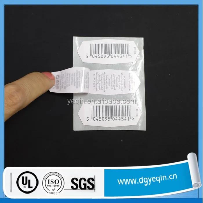 4 Sided Adhesive Label Sticker Printing,Double Peel Off Label - Buy ...