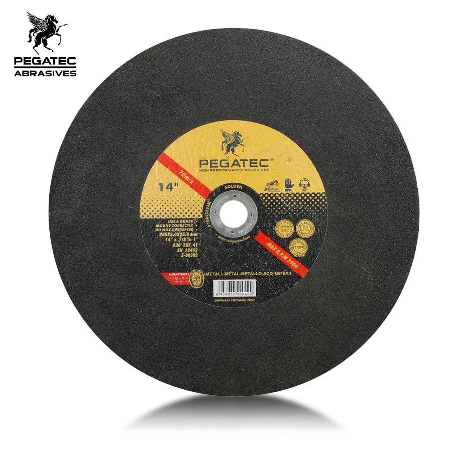 Pegatec 14'' 355x3x25.4mm Abrasives Cutting Disc For Metal Buy Steel Cut Off Disc,Metal Cut