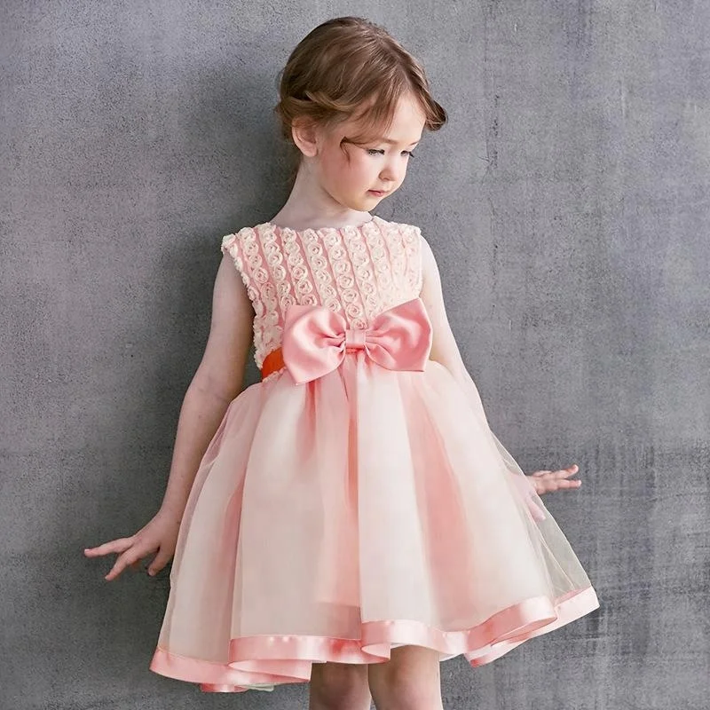 Oem Service Wholesale Girl Clothes Kids Nice Flower Organza Tiered Prom Beautiful Dress View Organza Tiered Flower Girl Dress Custom Product Details