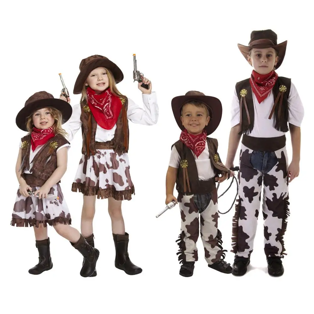 Childrens Cowgirl Fancy Dress Costume Cowboy Kids Outfit 3 13 Yrs   HTB1VZFshlHH8KJjy0Fbq6AqlpXal 