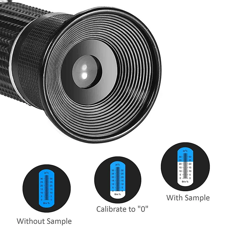 New product Brix 0-90% refractometer fruit juice cutting oil sugar jam juice brix test high accuracy Handheld Refractometer