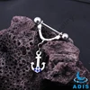 High quality stainless steel dangling anchor hot nipple stretching jewelry piercing