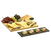 Large Modular Slate and Wood Cheese Board Set