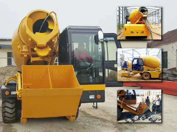 self loading concrete mixer truck