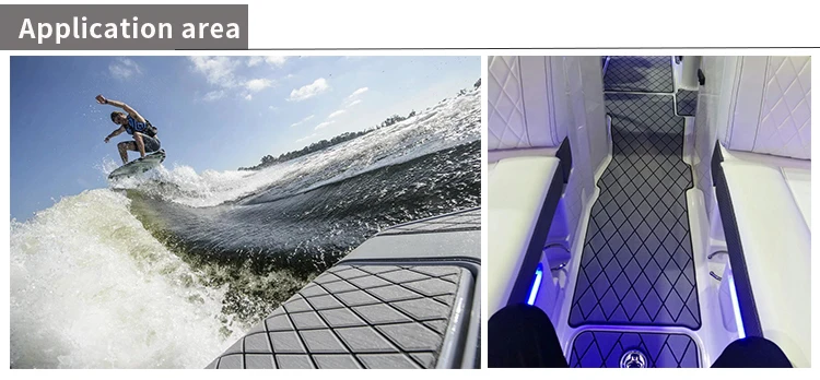 6 mm thick gray 90 x 240 CM thick marine grade Eva foam deck pad
