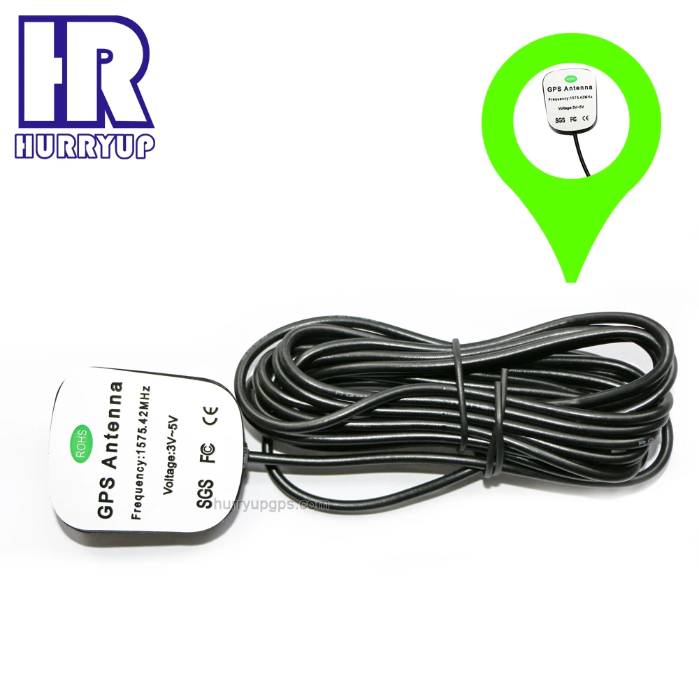 1575mhz Auto Car Gps Antenna 28dbi With Base Or Adhesive