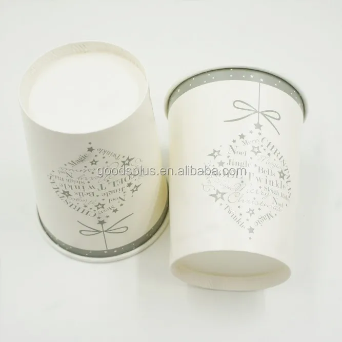 Custom logo printed disposable paper tea cup