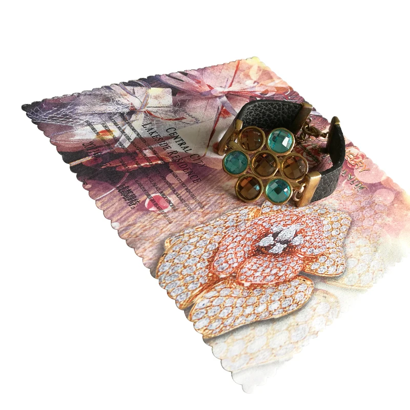 Custom Logo Printed Microfiber Cleaning Cloth For Jewelry Buy