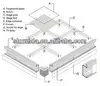 Exhibition lighting floor system