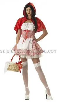 Sexy Xxxl Women S Little Red Riding Hood Fairytale Costume Queen
