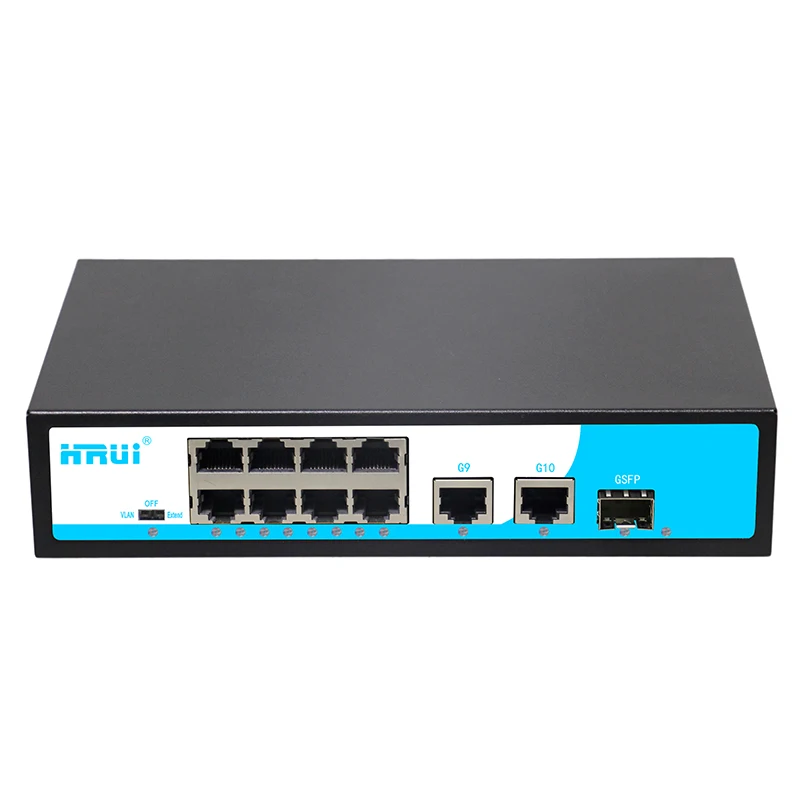 

8-ports 10/100M PoE port, with 2-ports Gigabit Uplink Ethernet port+1 SFP supply power in remote distance for IP camera