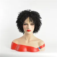 

Short Ventilation Rose Net Middle Part Wig Big Haired Afro Curly Synthetic Hair Wigs