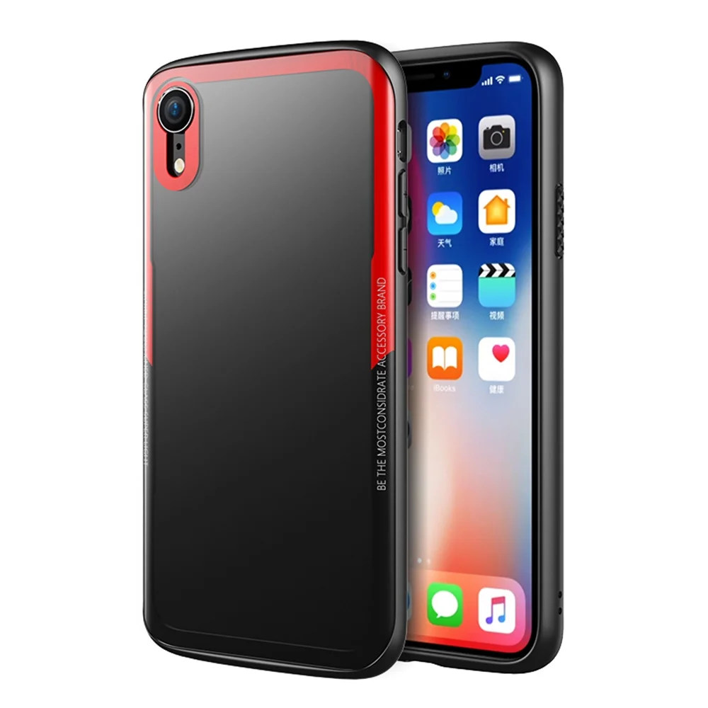 

Highly Fit Curved Transparent Clear Glass Case for iPhone XS Max XR