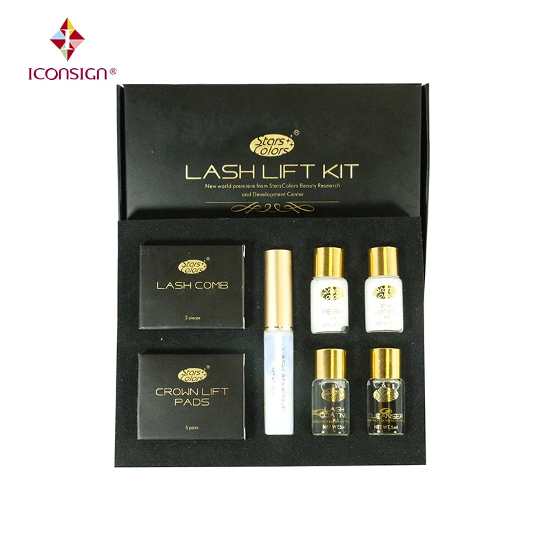 

2-5 Minutes Professional Perfume Smell Salons Lash Lift Perming Kit, As pictures