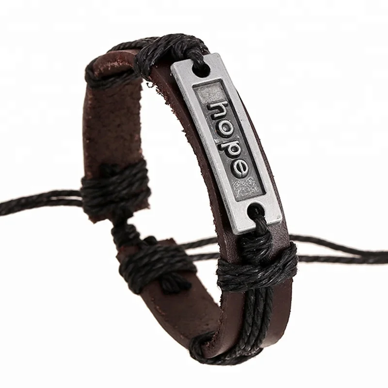 

teen cuff with metal plate cheap engraved leather bracelets