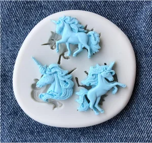 Image of Cake Tool unicorn Silicone Mould Wedding Cake Border Fondant Cake Decorating Molds